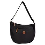 Caleidos Borsa a Tracolla Sacca Donna in Tessuto Nera con Tasca Frontale