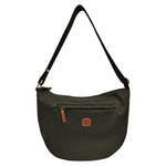 Caleidos Borsa a Tracolla Sacca Donna in Tessuto Verde con Tasca Frontale