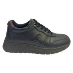 Luisetti Sneakers Uomo in Pelle Blu Notte con Tallone Bordeaux