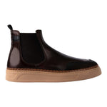 Exton Beatles Uomo in Pelle Marrone con Fondo Beige