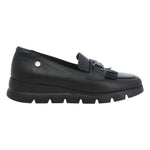 Melluso Mocassino Donna in Pelle Nera con Zeppa