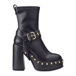 Cult Stivaletto Nero con Plateau e Borchie t.12 Numero 35 - 38