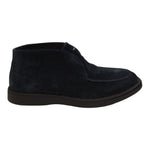 Alberto Guardiani Polacchino Uomo in Pelle Scamosciata Blu con Bordo Cucito