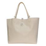 Gattinoni Roma Shopping Bag L Reversibile Donna Linea Teodosia Bianco con Pochette Interna e con Tracolla