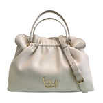 By Byblos Borsa a Mano Piccola Avorio con Arriccio e Tracolla da Donna