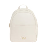 By Byblos Zaino Donna in Ecopelle Effetto Saffiano Beige con Tasca Frontale