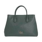 By Byblos Borsa a Mano Verde Effetto Saffiano con Tracolla da Donna