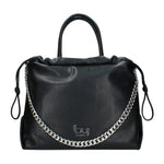 Byblos Borsa a Mano Nera con Catena e Tracolla da Donna