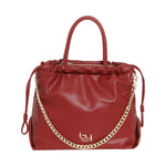 By Byblos Borsa a Mano in Ecopelle Rossa con Catena Oro e Tracolla