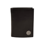 Gattinoni Porta Carte Rigido da Uomo Nero e Chiusura con Bottone