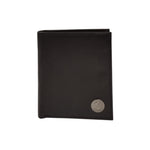 Gattinoni Porta Carte da Uomo Nero con Porta Monete e Chiusura con Bottone
