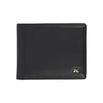 Nannini Firenze Portafoglio Uomo in Pelle Caracas Nero con Logo Argento