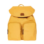 Bric's Zaino Unisex in Tessuto e Pelle Miele con Tasconi