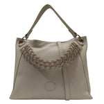 M Brc Borsa a Spalla Ghiaccio Argento Linea Obo Big da Donna