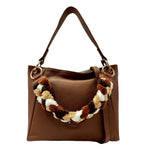M Brc Borsa a Spalla Cognac Linea Obo Small da Donna