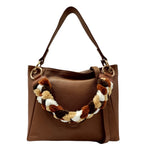 M Brc Borsa a Spalla Cognac Linea Obo Small da Donna