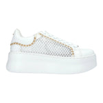 Cult Sneakers Platform Bianca con Inserto Retato da Donna
