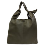 Caleidos Borsa a Spalla Grande Donna in Pelle Foresta con Nodo sul Manico