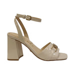 Guess Sandalo Crema in Pelle con Dettaglio Dorato t.10 da Donna