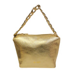 M Brc Borsa a Mano Donna in Pelle Oro Linea Jolly con Metalleria Oro