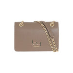 By Byblos Borsa a Tracolla Donna in Ecopelle Tortora con Catena Dorata