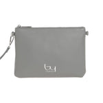 By Byblos Pochette Donna in Ecopelle Grigio con Polsino e Tracolla