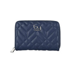 By Byblos Portafoglio Donna in Ecopelle Blu Trapuntata con Zip
