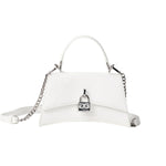 Gaelle Borsa a Mano Donna in Ecopelle Bianca con Tracolla a Catena