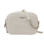 Gaelle Borsa a Tracolla Donna in Ecopelle Bianca con Catena Argento