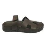 Scarpeborseonline Flat Shoes Donna in Pelle Moro con Strappo
