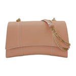 John Richmond Borsa a Spalla Donna in Pelle Rosa e Tracolla Catena Oro