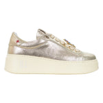 Gio+ Sneakers Platform Donna in Pelle Laminata Oro con Accessorio