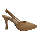 Scarpeborseonline Chanelle Donna Nocciola con Plateau e Tacco Alto 100mm