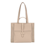 Nannini Firenze Borsa a Spalla Gaide Donna in Pelle Beige con Tasca Frontale