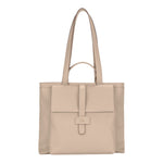 Nannini Firenze Borsa a Spalla Gaide Donna in Pelle Beige con Tasca Frontale