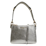 Nannini Firenze Borsa a Tracolla Bice Donna in Pelle Argento con Manico
