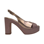 Valleverde Sandalo Rame Laminato con Plateau t.9 da Donna