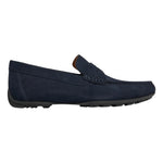 Geox Mocassino Blu Scuro in Camoscio da Uomo