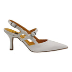 Scarpeborseonline Chanelle Bianca con Doppio Cinturino t.7 da Donna