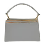 Della Fonte Pochette a Mano Rigida Celeste da Donna