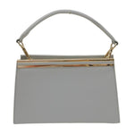 Della Fonte Pochette a Mano Rigida Celeste da Donna