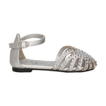 Cult Young Sandalo Argento a Ragnetto con Strass