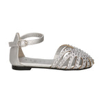 Cult Young Sandalo Argento a Ragnetto con Strass
