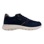 Valleverde Sneakers Blu in Nabuck Traforata con Lacci e Cerniera da Uomo