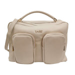 M Brc Borsa a Mano Avorio Donna Linea Voyager con Tasche Frontali e Tracolla