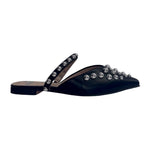 Gold&Gold Sabot Nero con Borchie Argento da Donna