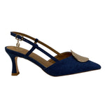 Gold&Gold Chanelle Blu in Tessuto con Accessorio t.7 da Donna