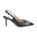 Gold&Gold Chanelle Nera con Borchie Argento t.7 da Donna