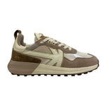 Kaotiko Sneakers Beige in Camoscio e Tessuto da Uomo