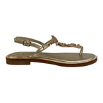 Valleverde Infradito Basso Oro con Pietre Gioiello da Donna